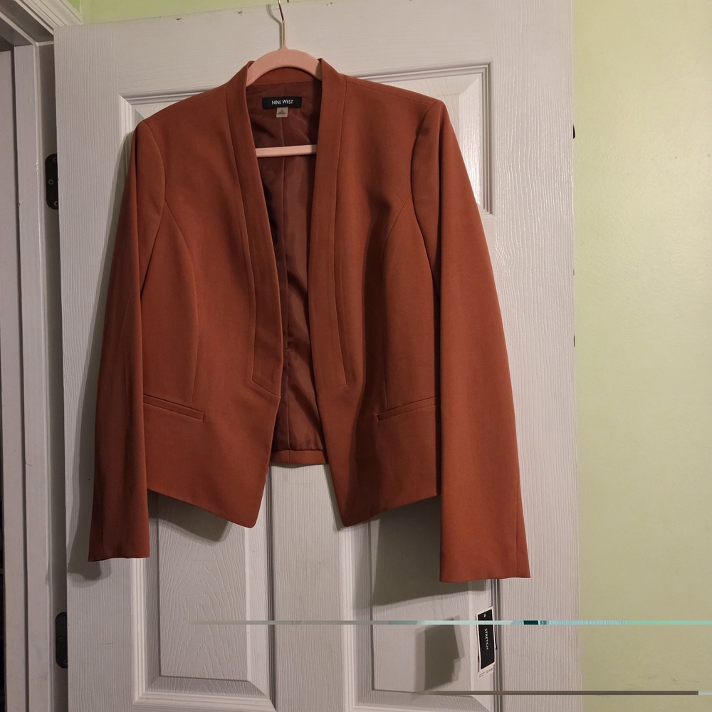 NWT Nine West Burnt Orange Blazer